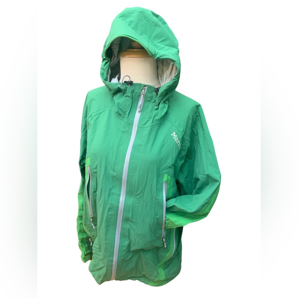 EUC - Marmont, green raincoat, mens medium